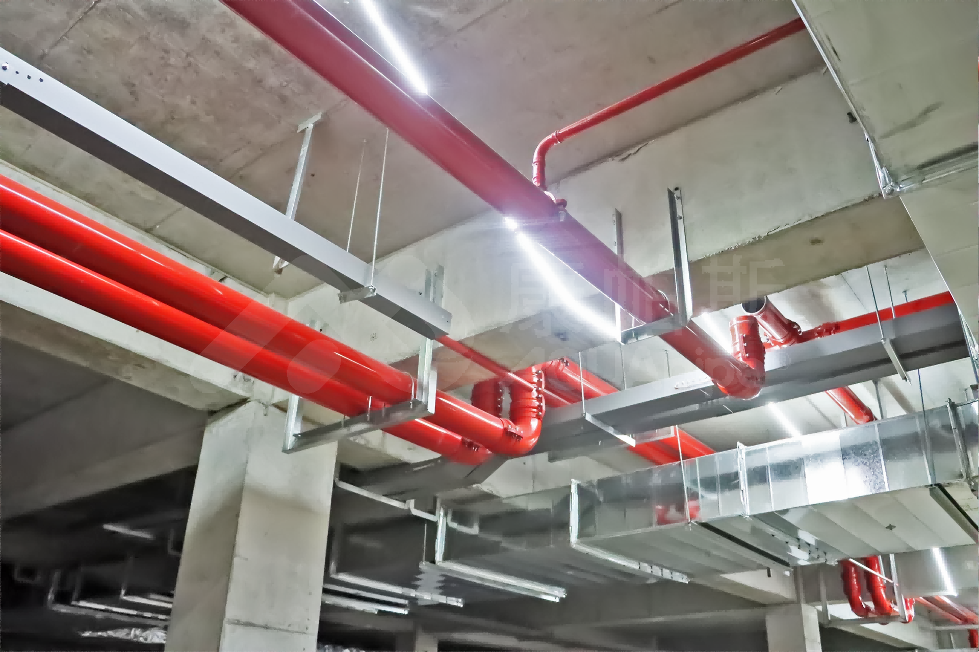 卡压式消防管路项目案例_J9集团